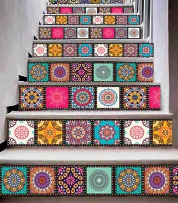 Pack of 24 pieces Tile Stickers for Home Decor for Walls Self Adhesive Tile Stickers - Image 5