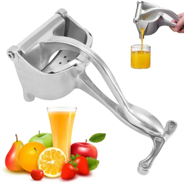 Stainless Steel Manual Fruit Juicer Portable Fruit Press - Image 3