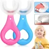 (Pack of 2) Silicone Baby U shaped Tooth Brush, Gum Protector Soft Toothbrush - Image 3