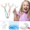 (Pack of 2) Silicone Baby U shaped Tooth Brush, Gum Protector Soft Toothbrush - Image 2