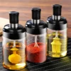 250ml Kitchen Condiment Jar Glass Seasoning Bottle With Honey Brush - Image 4