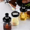 250ml Kitchen Condiment Jar Glass Seasoning Bottle With Honey Brush - Image 2